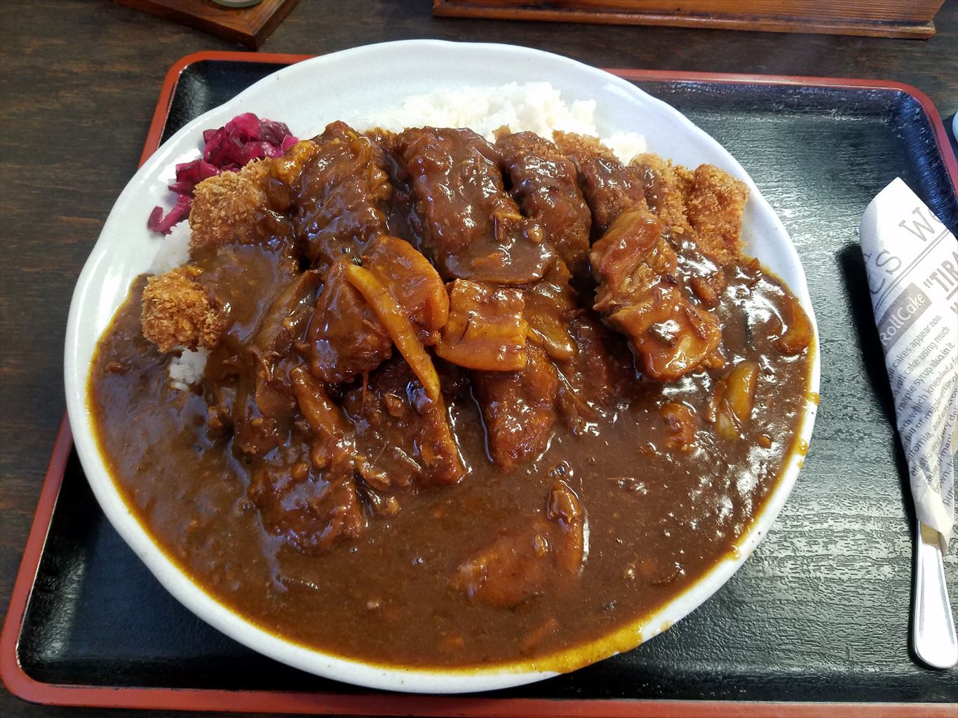 福のじ の カツカレー 大盛 なかぶぷろじぇくと