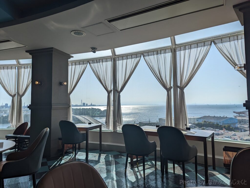 KUKULUホテル最上階のレストラン、SunNonetは木更津で1,2を争うほどの眺望です。